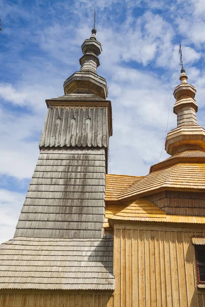 Slovacchia Presovsky Kraj Ladomirova Chiesa Greco Cattolica Legno Sito Unesco — Foto Stock