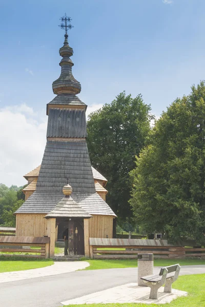 Slovakia Presovsky Kraj Ladomirova Wooden Greek Catholic Church Unesco Site — Stock Photo, Image