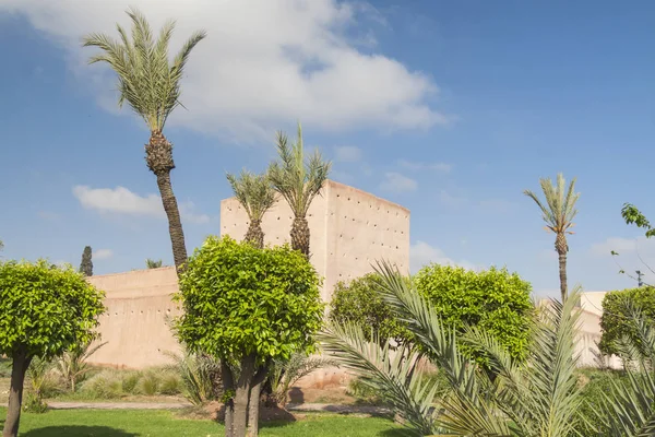Marrocos, Marrakech, antiga Medina Muros, Bab el Raha Bab Debagh — Fotografia de Stock