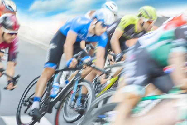 Group of Cyclist During a Race