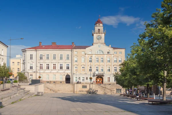 Πολωνία Malopolska Lesser Πολωνία Gorlice Δημαρχείο Sunlit Καλοκαίρι Σαφές — Φωτογραφία Αρχείου