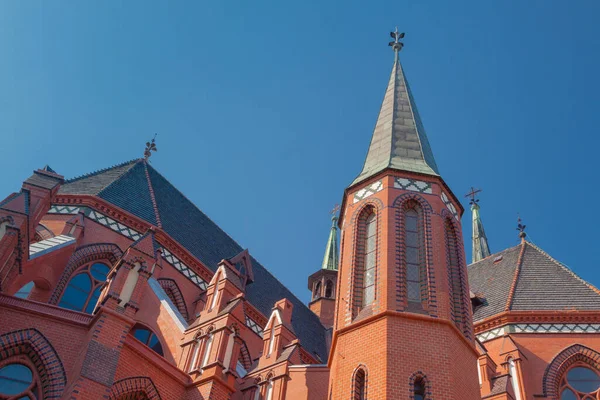 Polen Schlesien Gleiwitz Peter Und Paul Kathedrale Sonnenbeschienen — Stockfoto