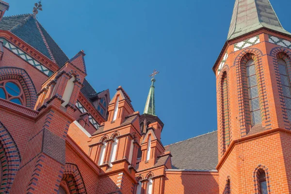 Polen Schlesien Gleiwitz Peter Und Paul Kathedrale Sonnenbeschienen — Stockfoto