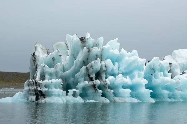 Icebergs Laguna Glaciar Jokulsarlon Que Proviene Vatnajokull Glaciar Más Grande — Foto de Stock