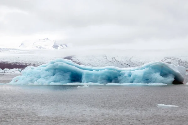 Icebergs Laguna Glaciar Jokulsarlon Que Proviene Vatnajokull Glaciar Más Grande — Foto de Stock