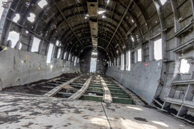 Vik, İzlanda-Haziran 11, 2018: 21 Kasım 1973'te İzlanda ' nın Güney ağır buzlanma nedeniyle bizi deniz kuvvetleri Douglas R4d-8, Super Dc-3 çöktü. Günümüzde ziyaret etmek için popüler bir sitedir.