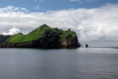 Heimaey en büyük Westmann Adaları, Westmann adalar biraz Icelands güney batısında yolgösterendir