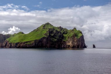 Heimaey en büyük Westmann Adaları, Westmann adalar biraz Icelands güney batısında yolgösterendir