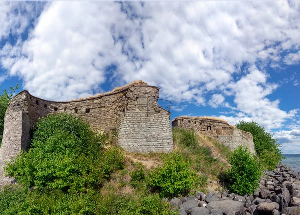 Rovine Del Castello Nas Sulla Punta Meridionale Dell Isola Visings — Foto Stock