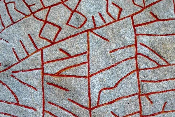 Rok Runestone Een Van Een Soort — Stockfoto