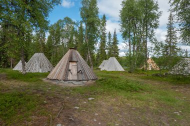 Goahti ya da İsveç 'te bir kulübe.