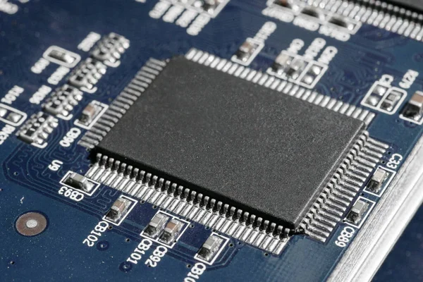 Close Micro Chip Circuit Board — Stock Photo, Image