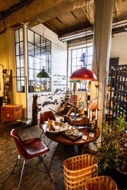 Kopenhag, Danimarka - 01 Mayıs 2018: Freetown Christiania, anarşist komün ve kısmen özerk kasıtlı topluluk, 1971 ilan etti