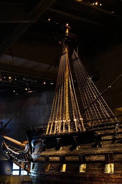 Stockholm Suecia Septiembre 2017 Museo Vasa Estocolmo Que Muestra Buque — Foto de Stock