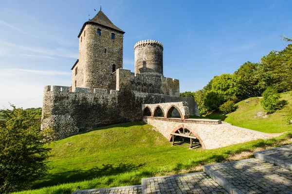 Bedzın, çevre Katowice, Yukarı Silezya, Polonya Ortaçağ taş Kraliyet Gotik Kalesi. 1348 inşa
