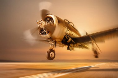 Uçak kalkış sırasında spor