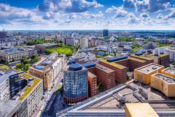Vista Panorâmica Para Centro Cidade Berlim — Fotografia de Stock