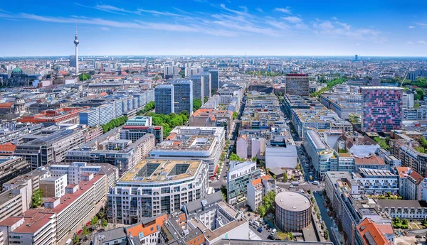 Vista Panorâmica Para Centro Cidade Berlim — Fotografia de Stock