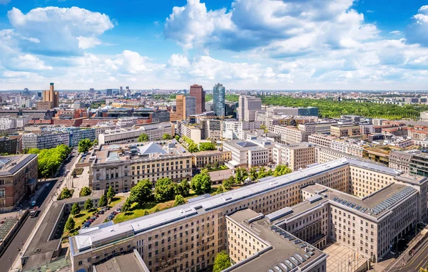 Panoramatický Výhled Postupimské Náměstí Berlín — Stock fotografie