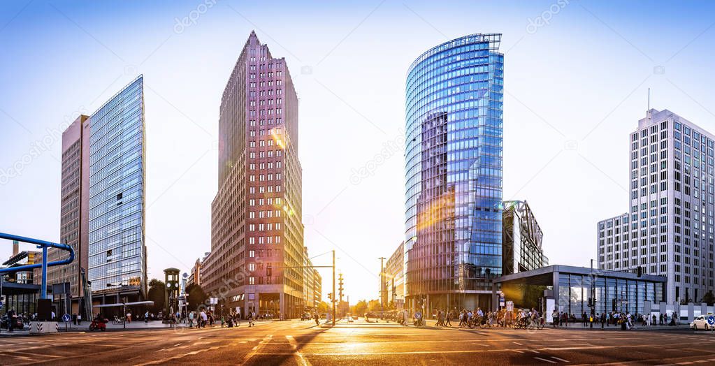 panoramic view at the berlin city center