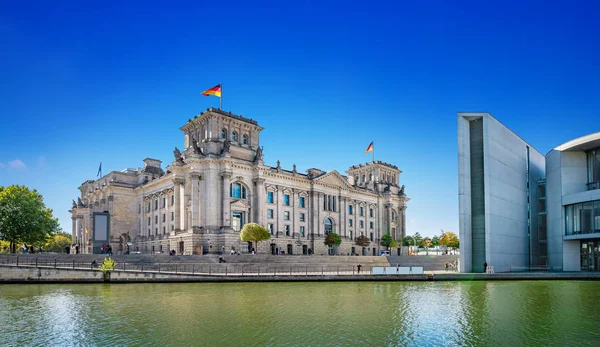 Panoramatický Výhled Vládní Okres Berlíně — Stock fotografie
