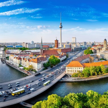 Berlin 'in merkezinde panoramik görünüm