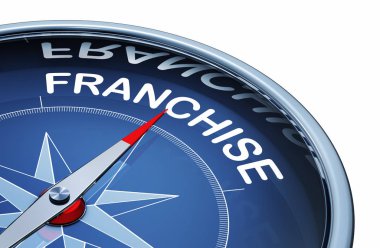 bir pusula kelime franchise ile 3D render