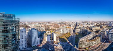 panoramik Berlin şehir merkezi