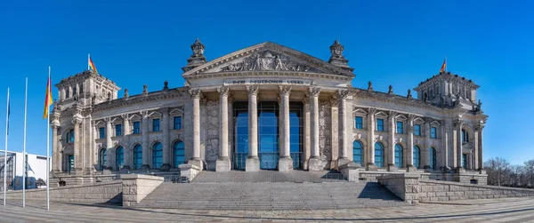 Het Beroemde Reichstag Gebouw Berlijn Duitsland — Stockfoto