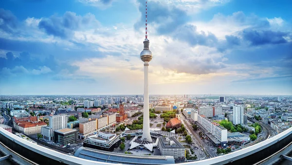 Vista Panorâmica Para Centro Cidade Berlin — Fotografia de Stock