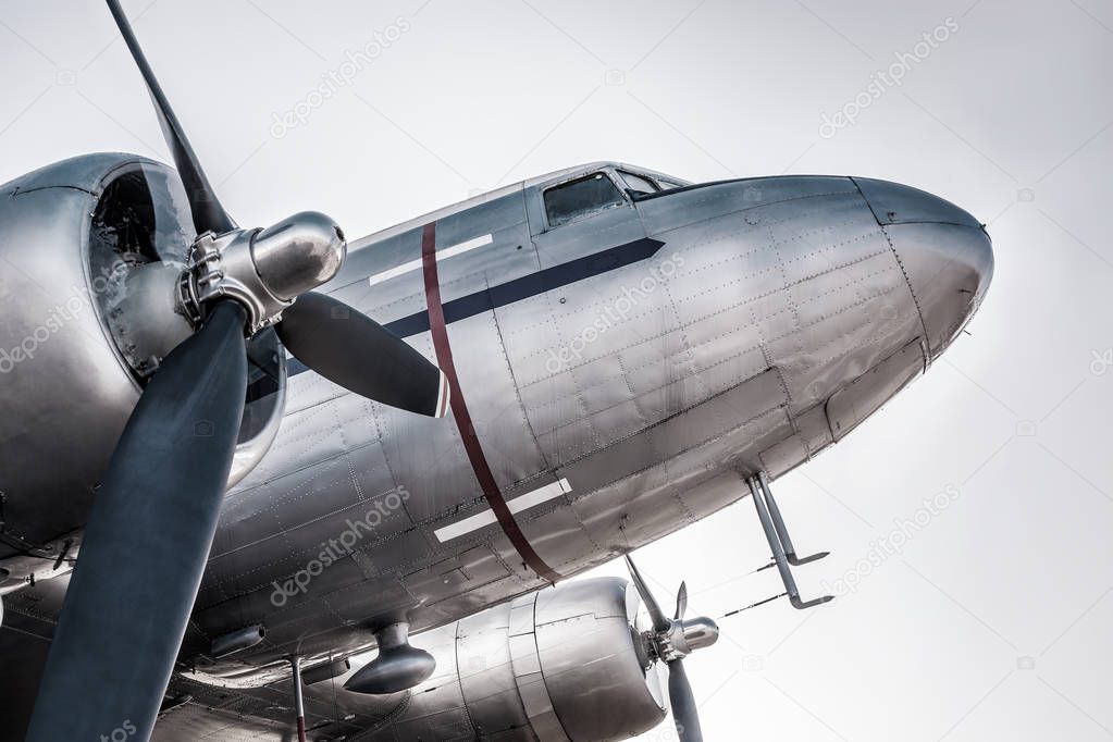 cockpit of an historical aircraft