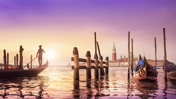 Ранній Схід Сонця Венеції Італія — стокове фото
