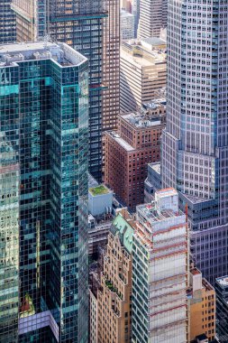 manhattan'daki modern cephelerin yapıları