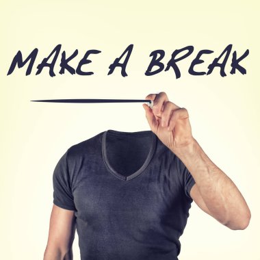 bir mola konsepti yapmak