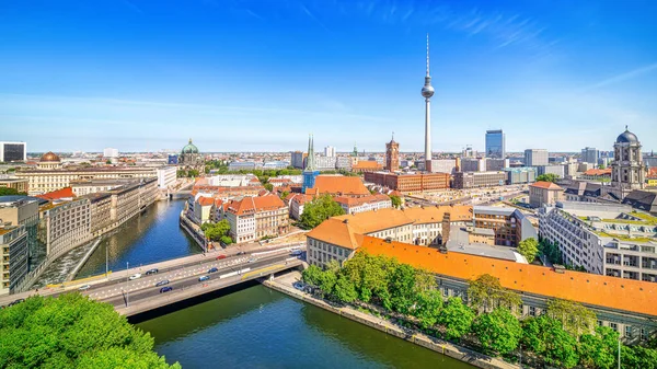 Panoramisch Uitzicht Het Centrum Van Berlijn — Stockfoto