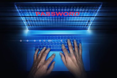 Hacker bir pssword çalmaya çalışıyor