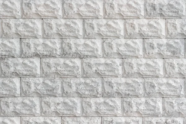 Muro de ladrillo decorativo pintado en blanco de cerca como fondo — Foto de Stock