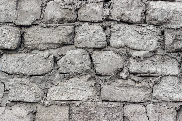 Paredes velhas de blocos de concreto arejado — Fotografia de Stock