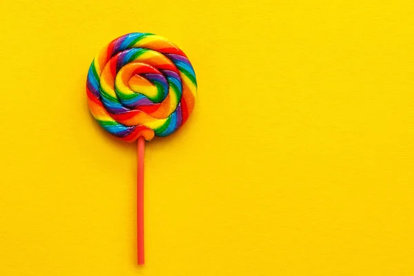 Flerfarget lollipop – stockfoto