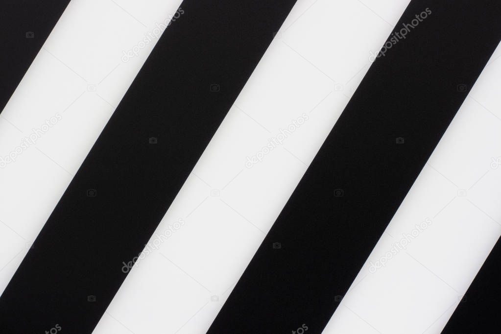 Black and white diagonal stripes background, texture