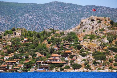 Simena Kalesi Kekova Adası Türkiye'de