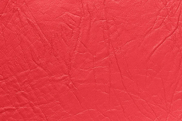 Peau artificielle de couleur rouge. Contexte, texture . — Photo