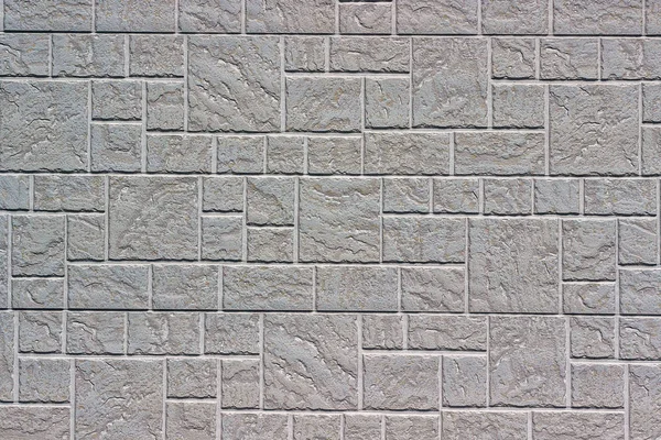 Dekoracyjna Ściana Cegły Odcieniach Szarości Jako Tło Lub Tekstura — Zdjęcie stockowe
