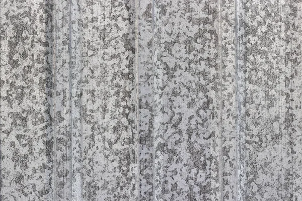 Folha Galvanizada Metal Canelado Ondulado Antigo Cor Aço Com Padrão — Fotografia de Stock