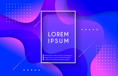 Soyut sıvı şekilleri ile dalgalı geometrik arka plan. Modaya uygun degrade renk kompozisyonu. Eps10 vektörü.