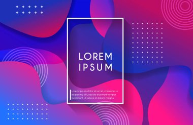 Canlı bir gradyan renge sahip soyut sıvı arkaplan. Soyut sıvı şekilleri bileşimi. Eps10 vektörü.