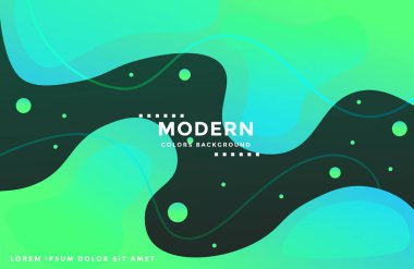 Renkli sıvı şekilleri ile dinamik modern arka plan. Afiş için ideal trendy degrade renk dalgalı sıvı şekli. poster, açılış sayfası, sosyal medya