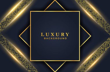 Altın nokta elemanları ile soyut lüks arka plan. Davet, kapak, arka plan için grafik tasarım öğesi. Zarif dekorasyon