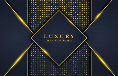 Altın parçacıkları olan soyut lüks arka plan. Davetiye, kapak ve arkaplan için grafik tasarım şablonu. Zarif dekorasyon