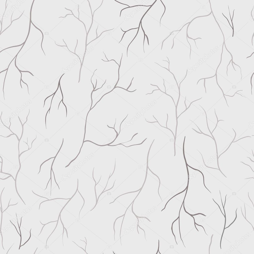 Minimalist stylized branches seamless pattern.